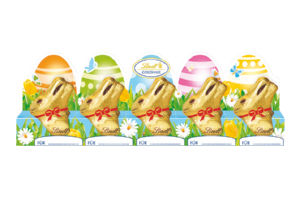 Čokoladni ml.zajčki Lind mini, 5 x 10 g